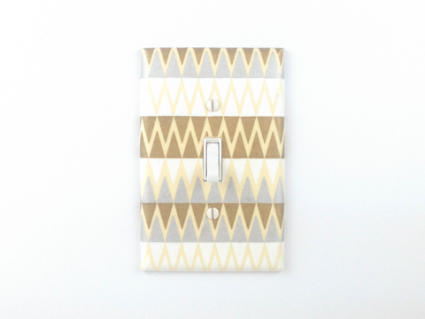 Silver and Gold Switch Plates - Single Toggle